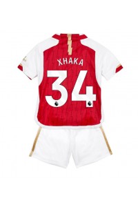 Fotbalové Dres Arsenal Granit Xhaka #34 Dětské Domácí Oblečení 2023-24 Krátký Rukáv (+ trenýrky)